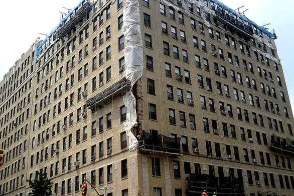 One of the buildings in question as it got a touch-up in 2009
